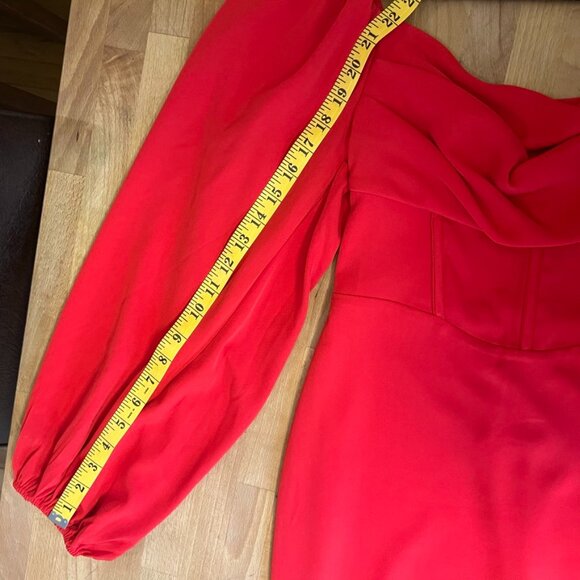 Princess Polly "Lillie" Long Sleeve Red Dress (6) - Picture 14 of 16